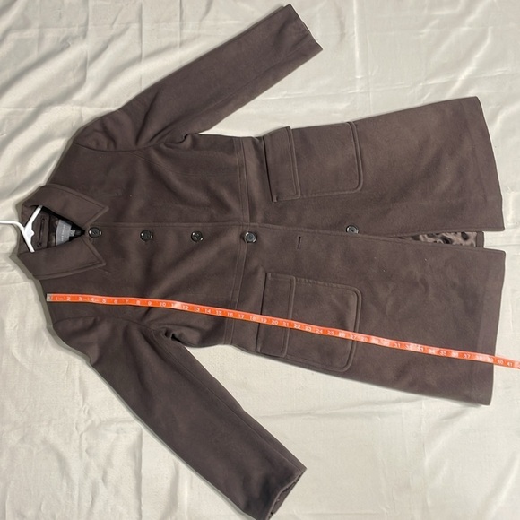 Ann Taylor 3/4 Single Breasted Wool Brown Coat - Picture 12 of 15